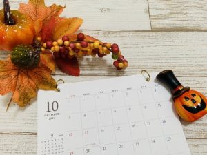 写真:10月の営業日のお知らせ🎃